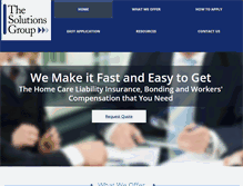 Tablet Screenshot of homehealthins.com